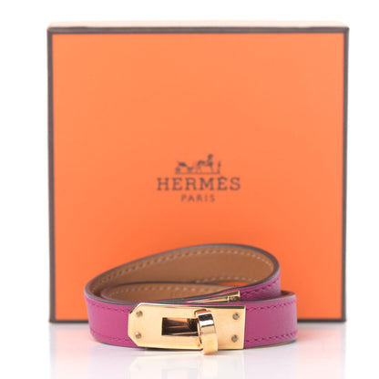 Hermes Swift Kelly Double Tour Bracelet T2 Rose Pourpre 7 of 7