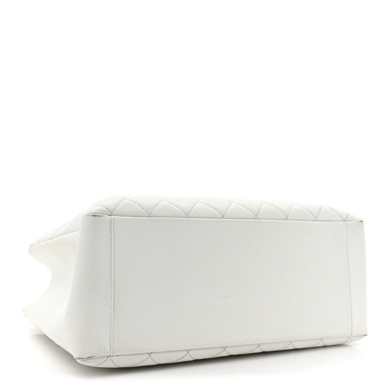 Chanel Caviar Quilted Grand Shopping Tote GST White 4 of 18