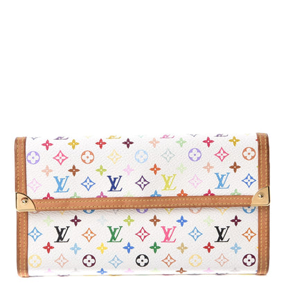 Louis Vuitton Monogram Multicolor Porte Tresor International Wallet White 1 of 9
