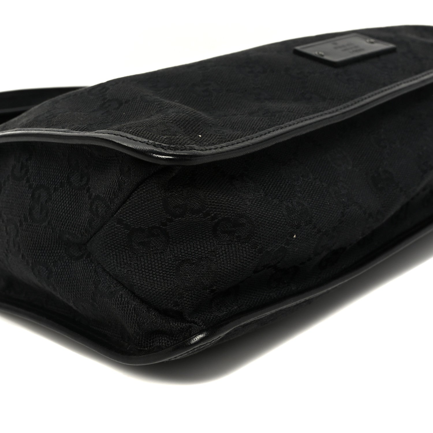 Gucci GG Monogram Messenger Crossbody Bag Black 8 of 9