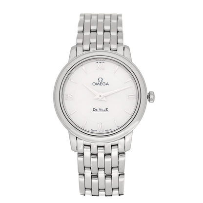 Omega Stainless Steel Mother of Pearl 27mm De Ville Prestige Quartz Watch 424.10.27.60.05.001 1 of 5