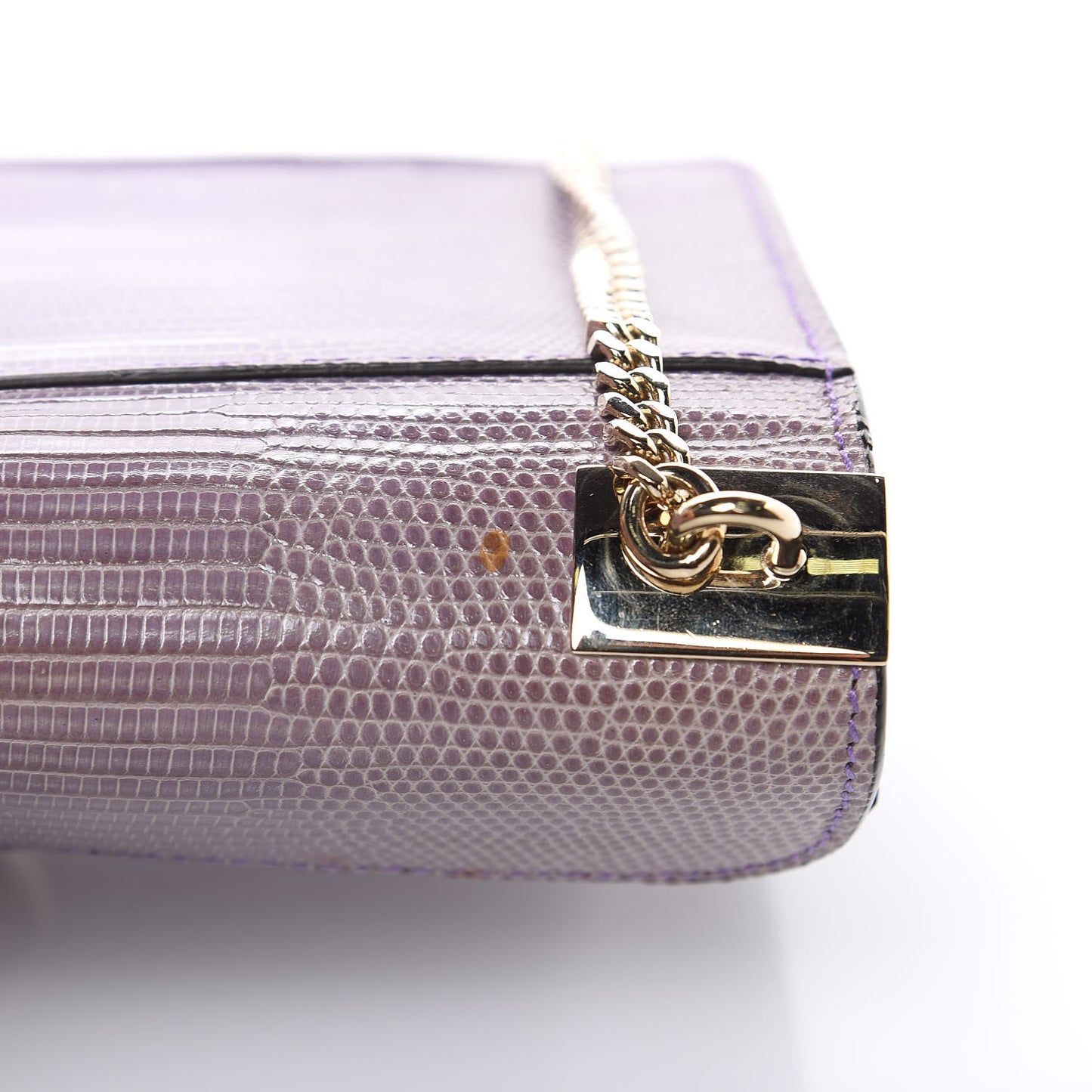 Lizard 1973 Chain Shoulder Bag Purple