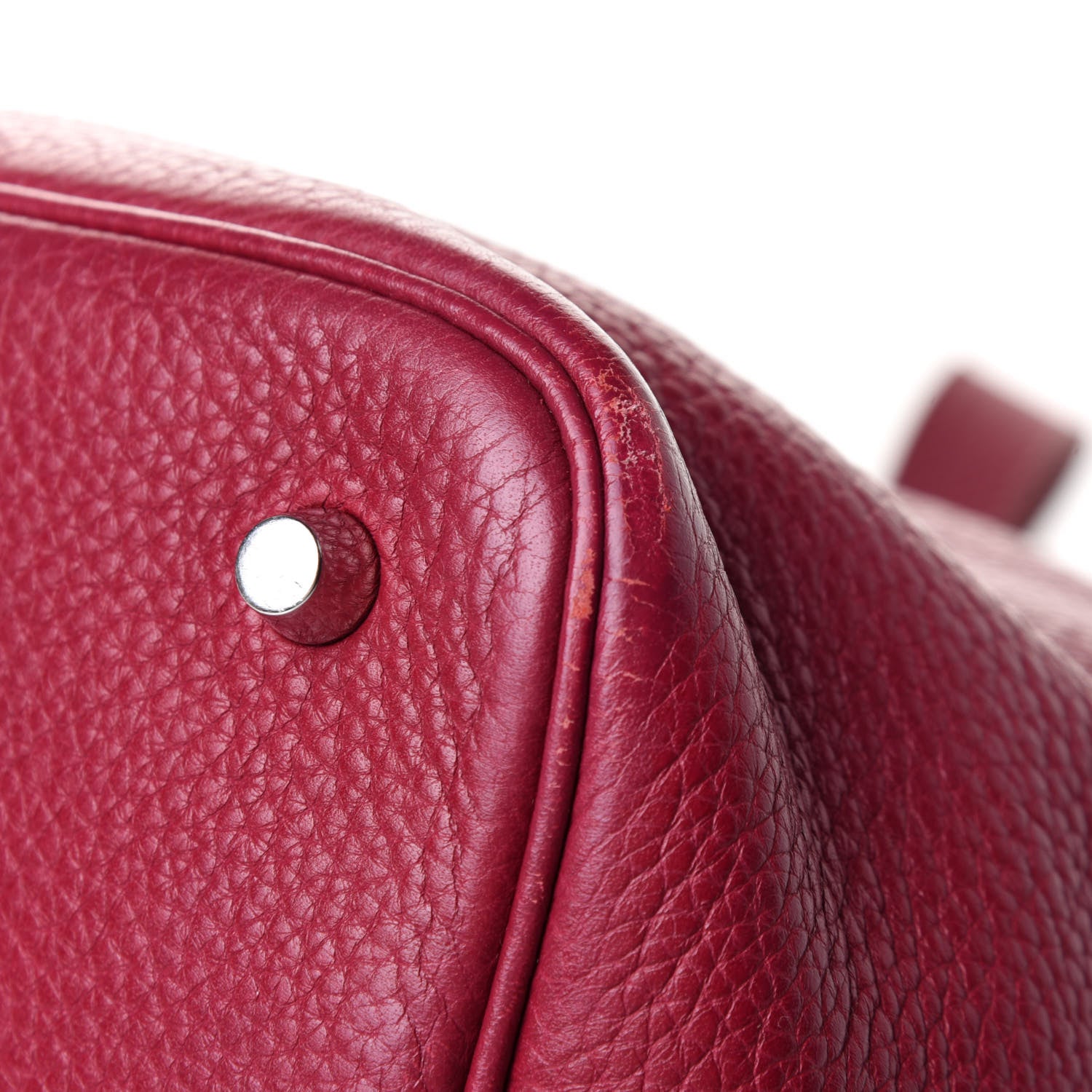 Hermes Taurillon Clemence Picotin Lock 22 MM Rubis 9 of 11