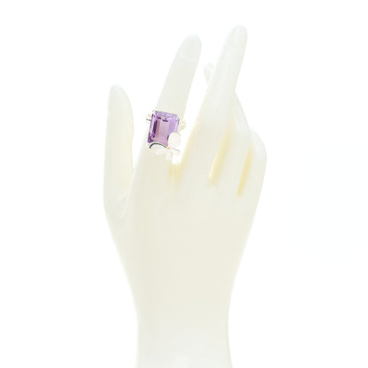 Tiffany Sterling Silver 18K Rose Gold Amethyst Return to Tiffany Love Bugs Butterfly Ring 51 5.75 2 of 6