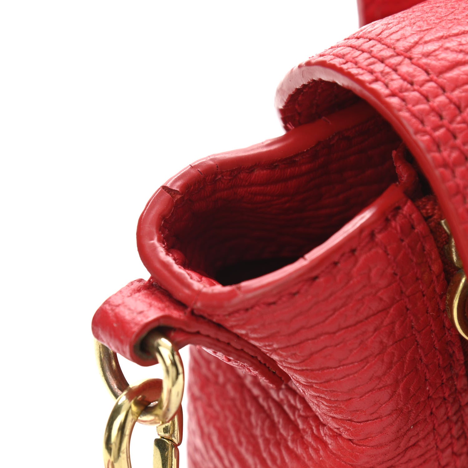3.1 Phillip Lim Textured Calfskin Mini Pashli Satchel Red 13 of 13