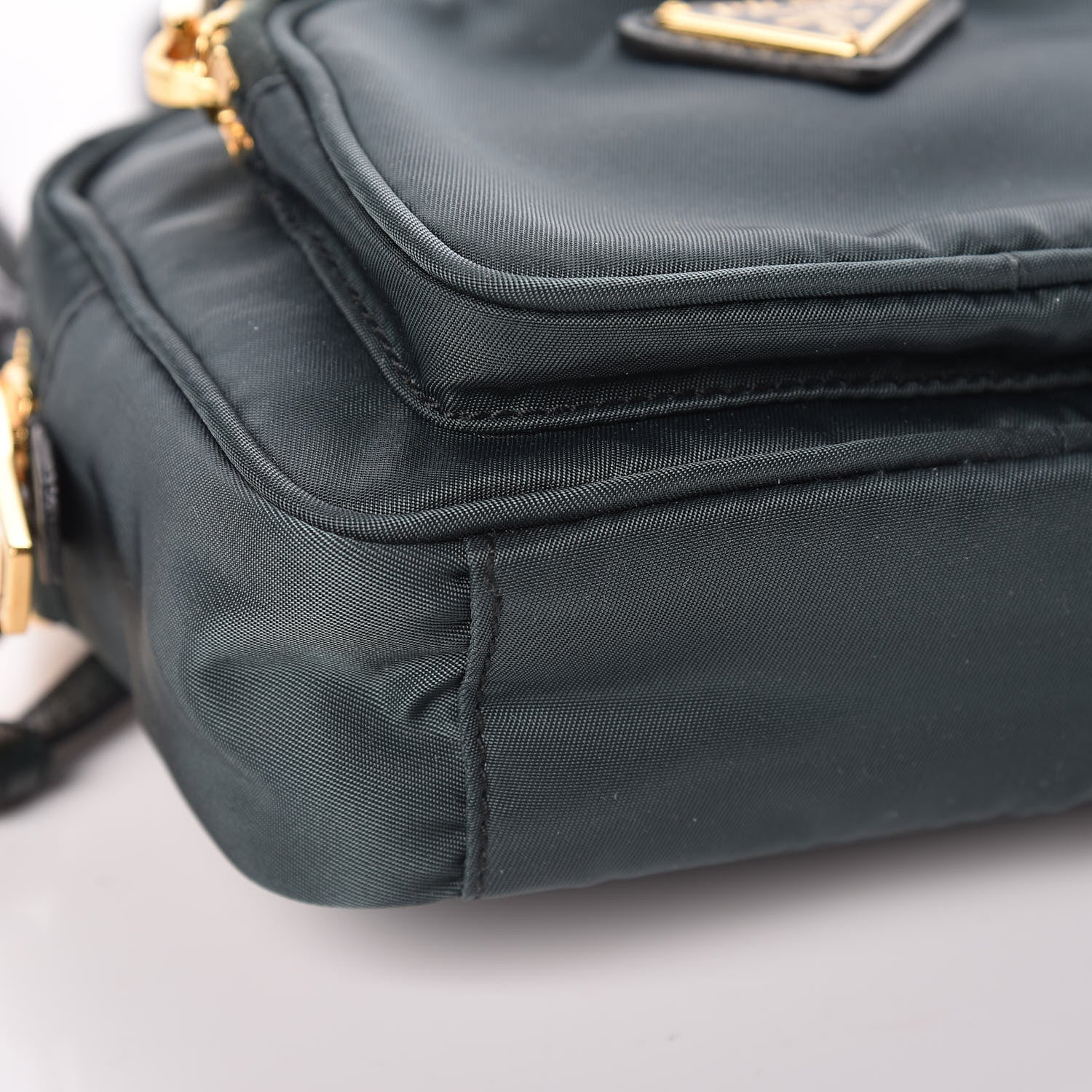 Prada Tessuto Nylon Convertible Crossbody Wristlet Petrolio 9 of 10