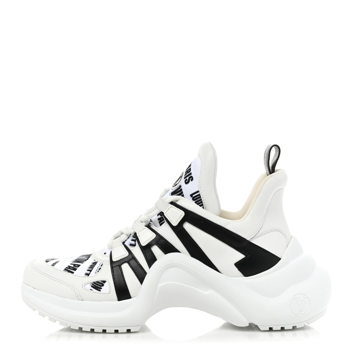 X FORNASETTI Calfskin Technical Nylon LV Archlight Sneaker 41 Black