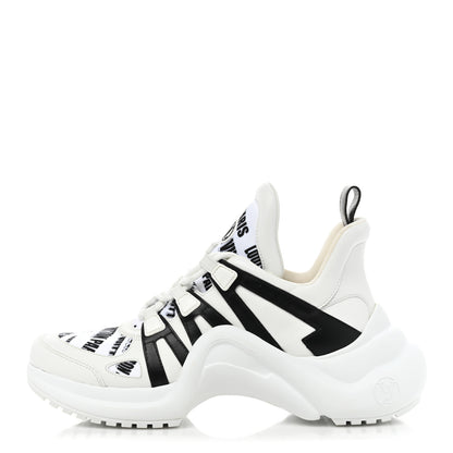 Louis Vuitton X FORNASETTI Calfskin Technical Nylon LV Archlight Sneaker 41 Black 1 of 9