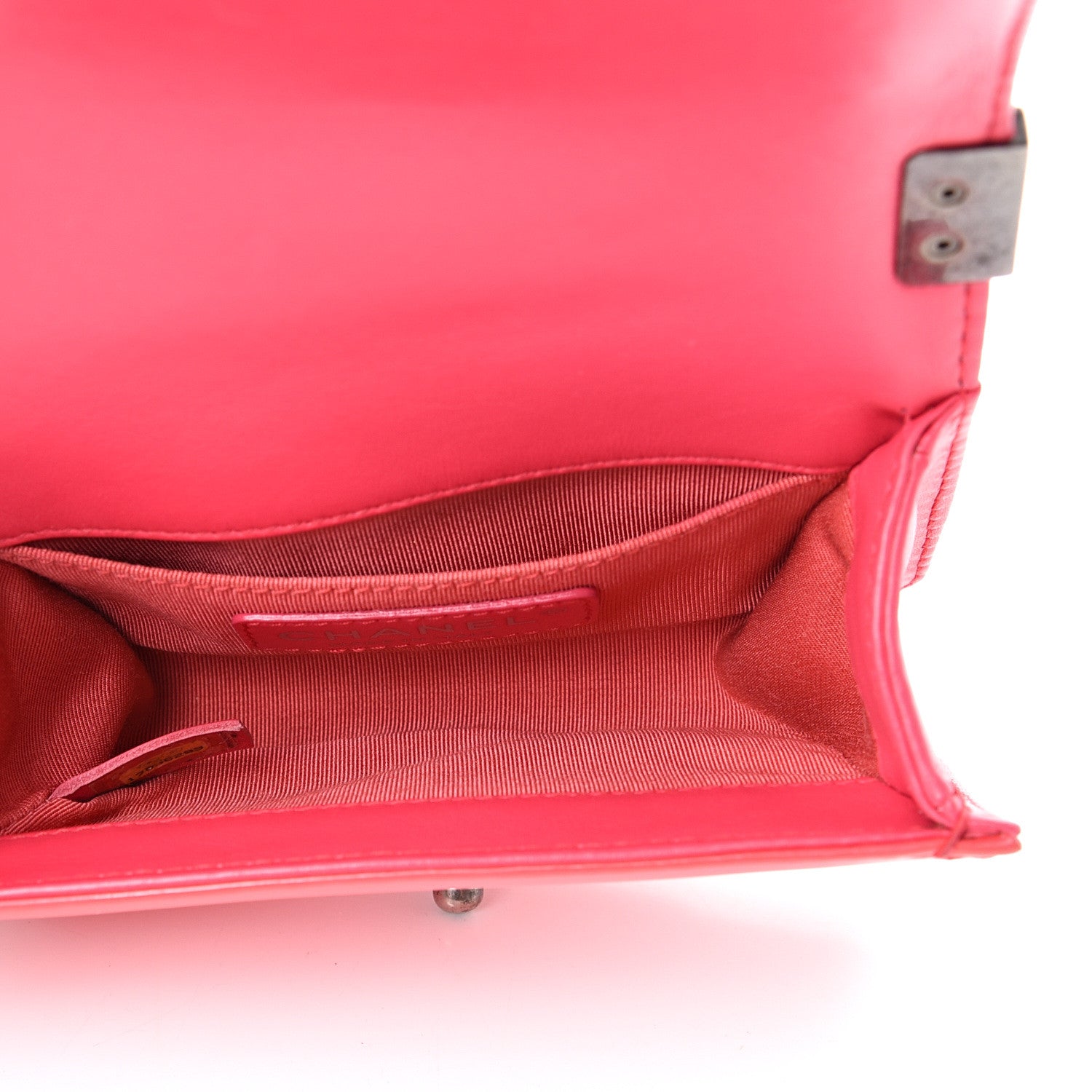 Chanel Patent Calfskin Quilted Mini Boy Flap Pink 4 of 9