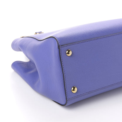 Fendi Vitello Elite Petite 2Jours Tote Viola Cassis 5 of 10