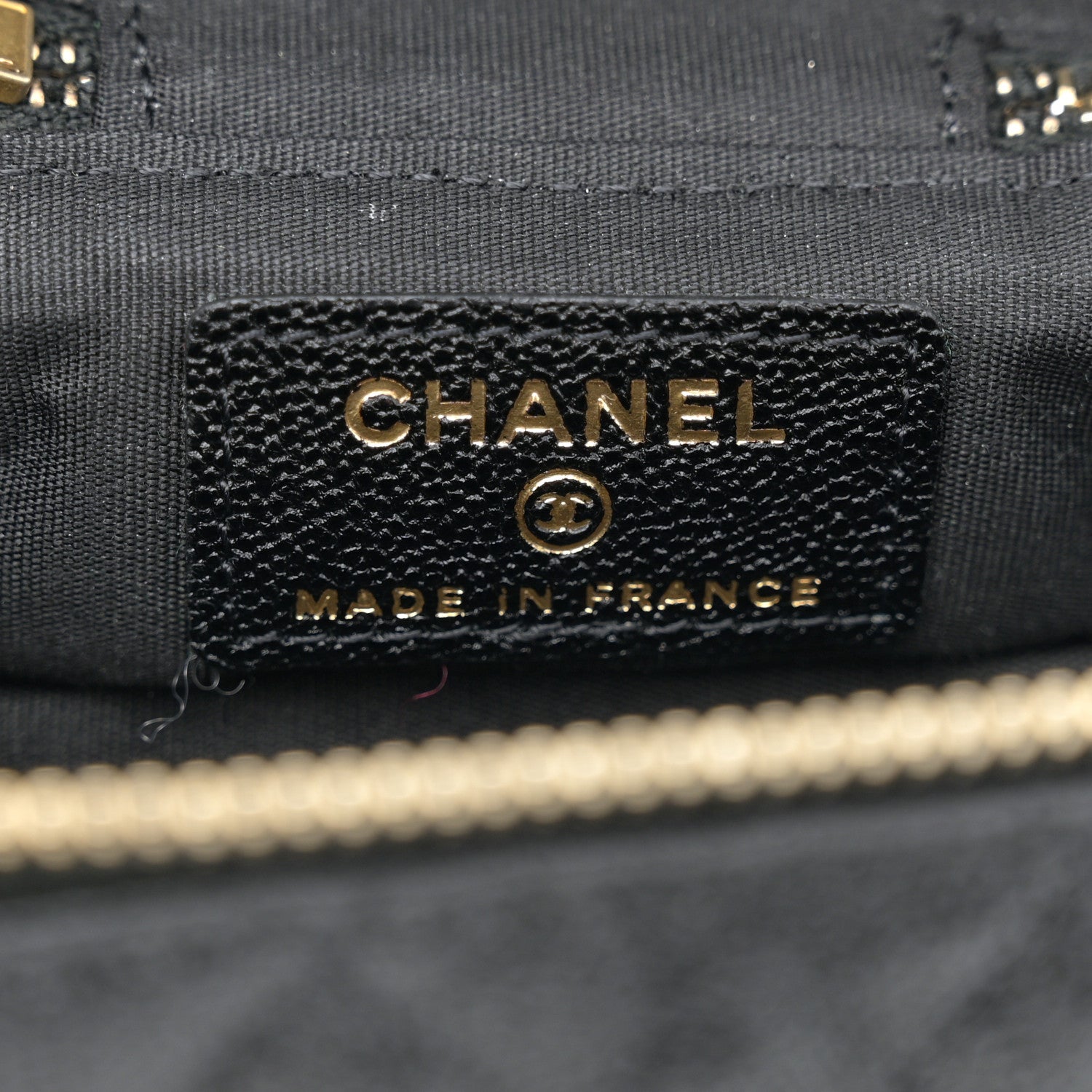 Chanel Caviar Quilted Mini Top Handle Vanity With Chain Black 6 of 10