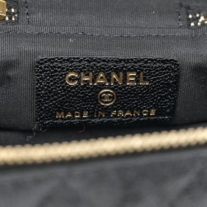 Chanel Caviar Quilted Mini Top Handle Vanity With Chain Black 6 of 10