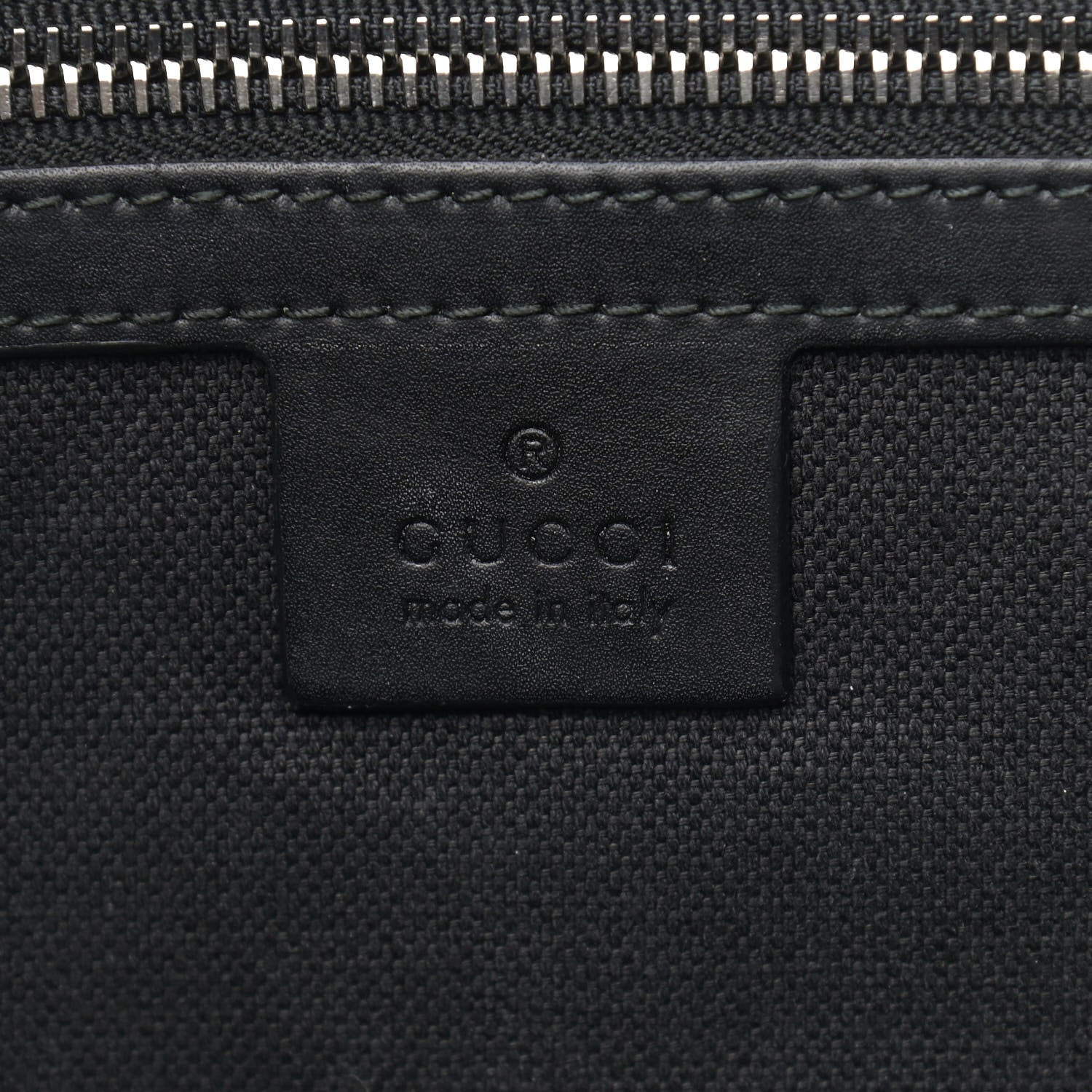 Gucci Soft GG Supreme Monogram Appia Calfskin Web East West Messenger Bag Black Grey 5 of 13