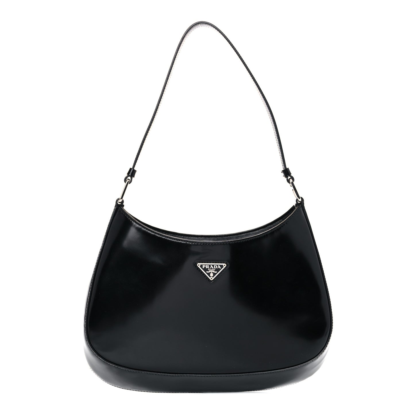 Spazzolato Cleo Shoulder Bag Black