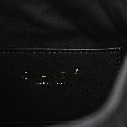 Chanel Washed Denim Quilted Mini Chanel 25 Handbag Black 6 of 11