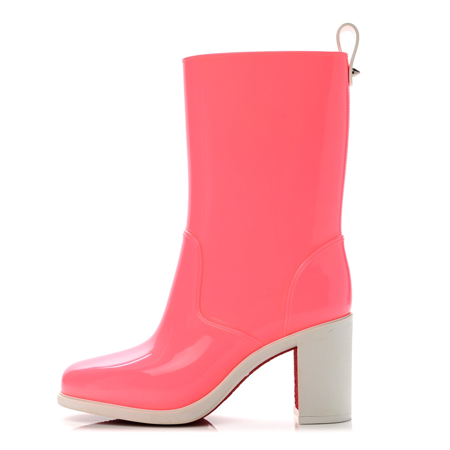 Christian Louboutin Recycled PVC Calfskin Loubirain 70 Boots 36 Pink 1 of 9