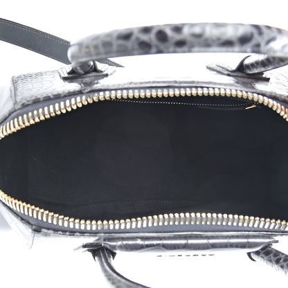 Givenchy Calfskin Crocodile Embossed Small Antigona Storm Grey 4 of 10