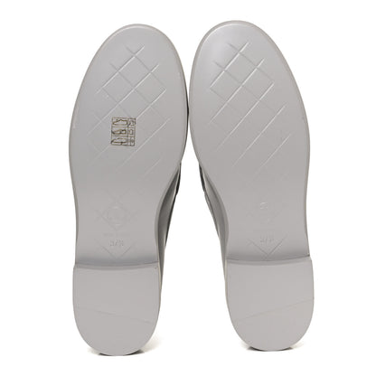 Chanel Lambskin Quilted CC Turnlock Loafers 37.5 Grey 7 of 11