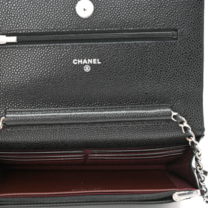 Chanel Caviar Quilted Wallet On Chain WOC Black 4 of 11