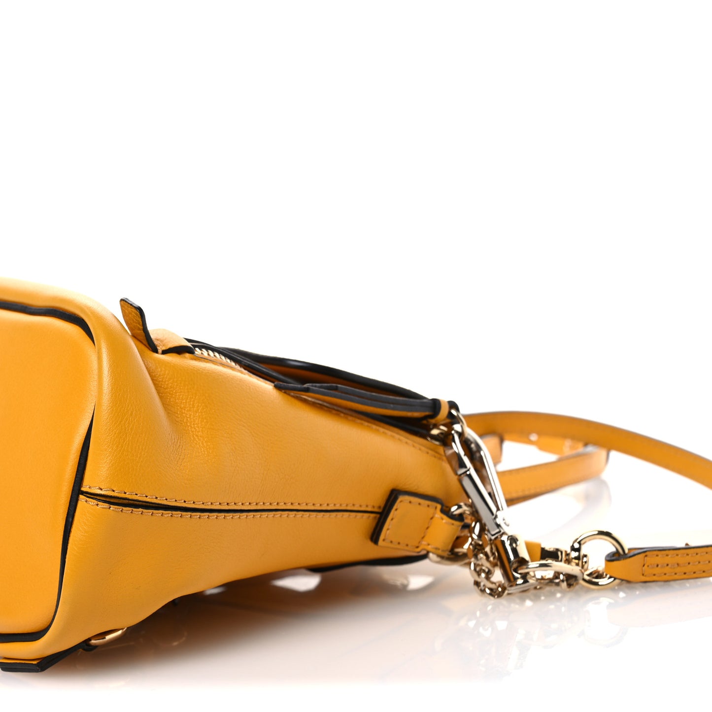 Suede Calfskin Mini Faye Backpack Dusty Yellow