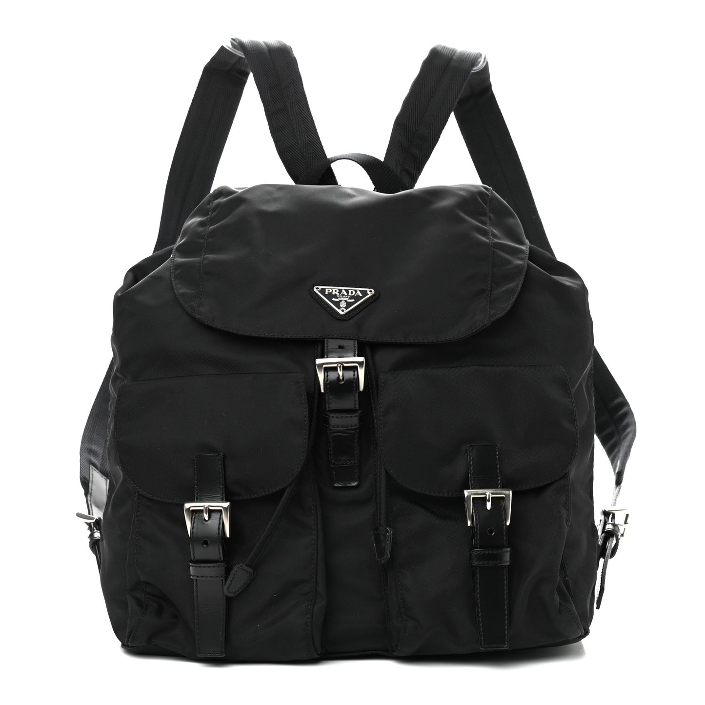 Tessuto Nylon Vela Small Backpack Black