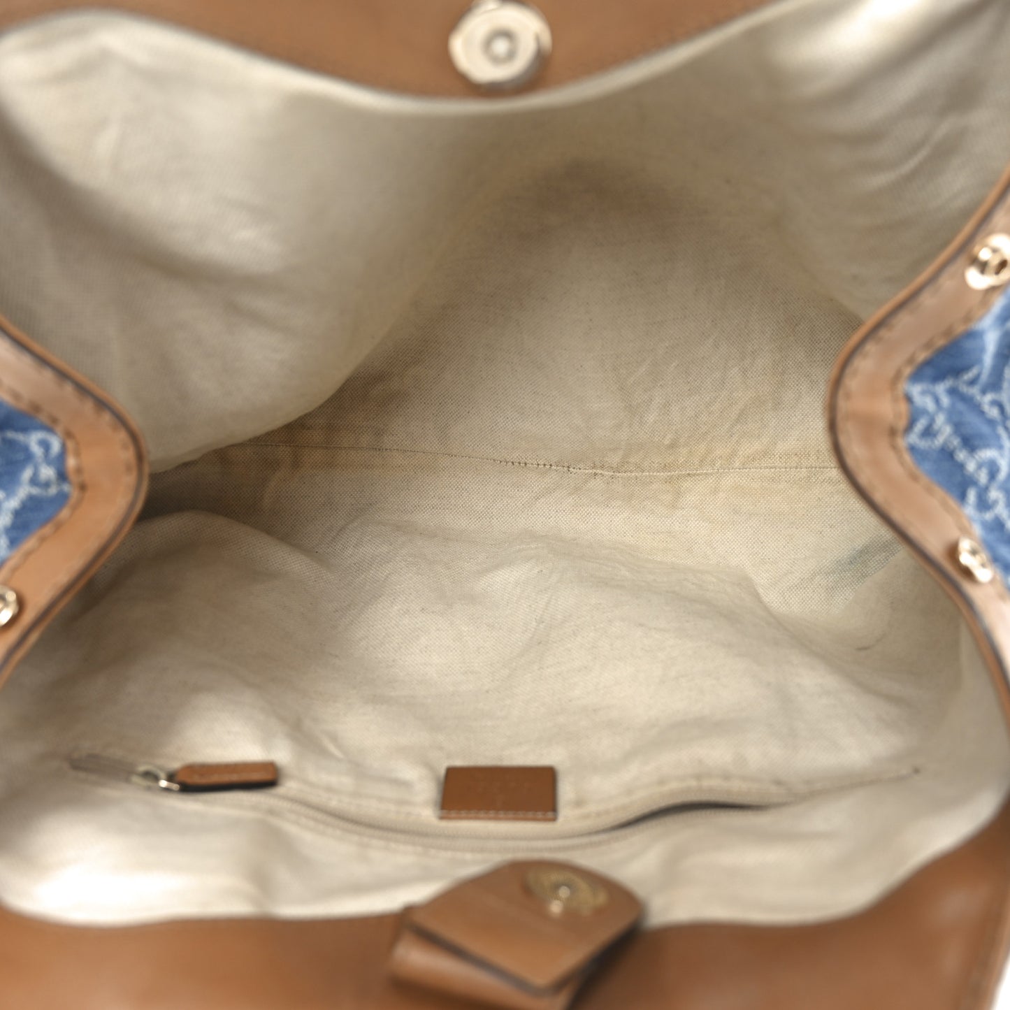 Denim Monogram Medium Sukey Tote Blue