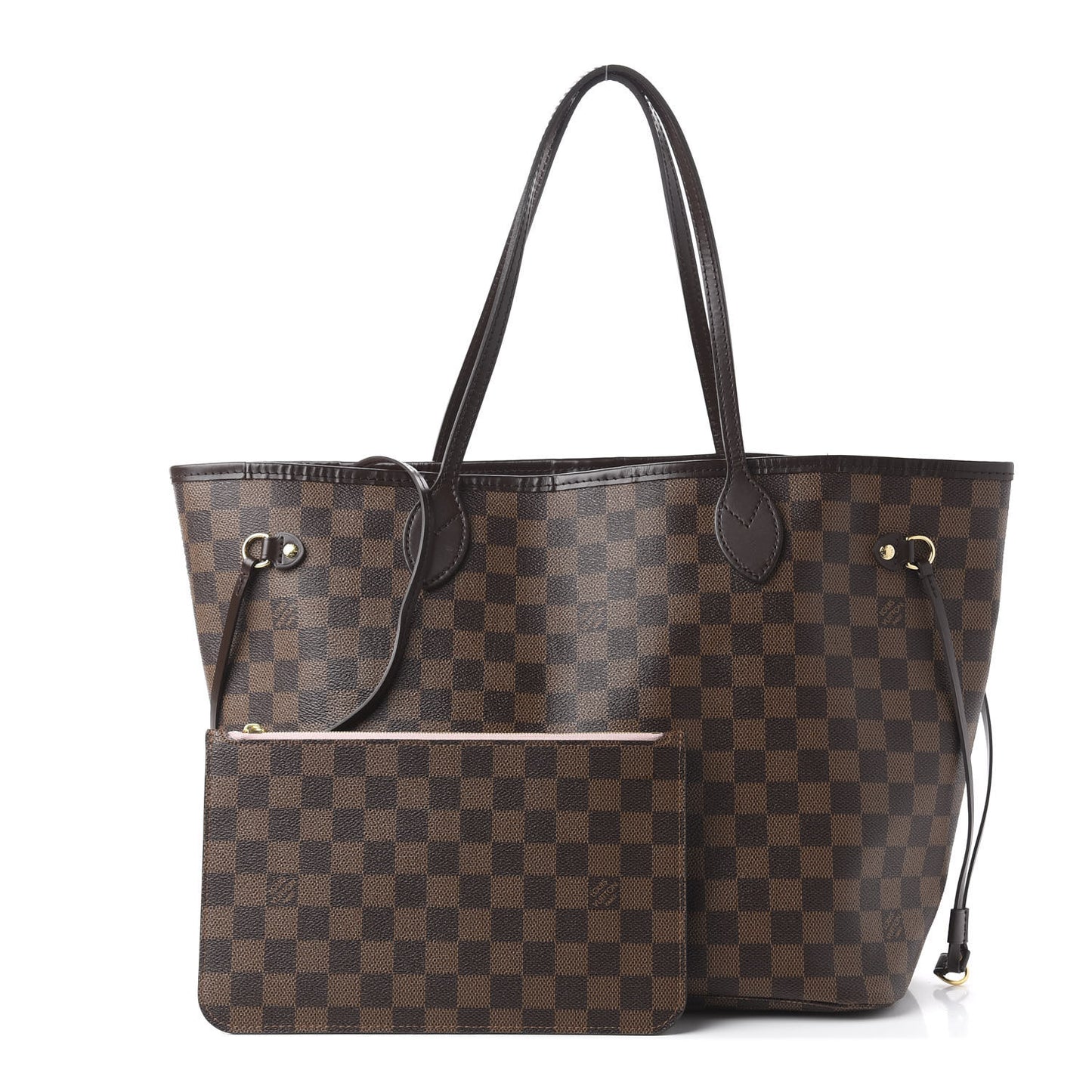 Damier Ebene Neo Neverfull MM Rose Ballerine