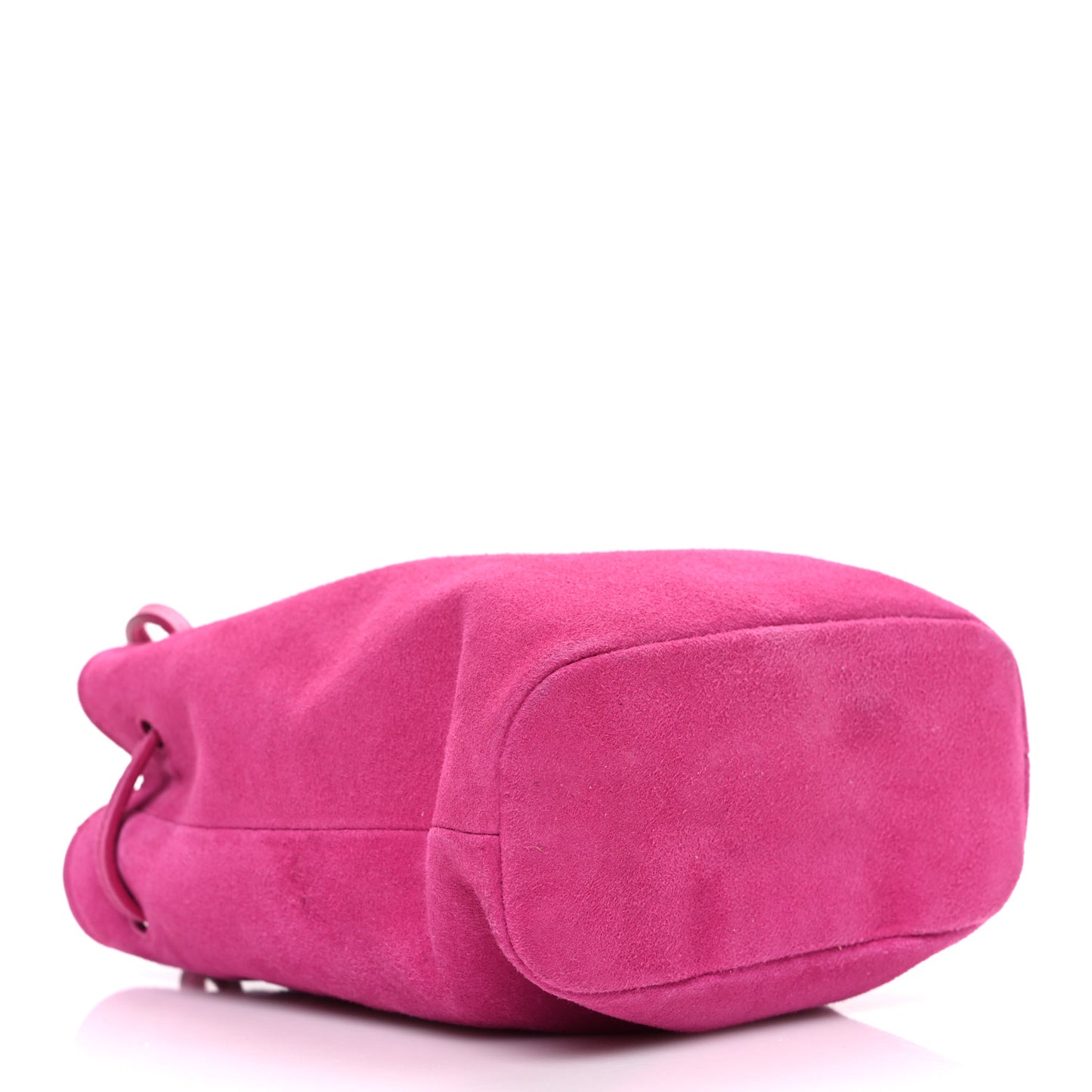 Camoscio Mini Drawstring Bag Fuxia