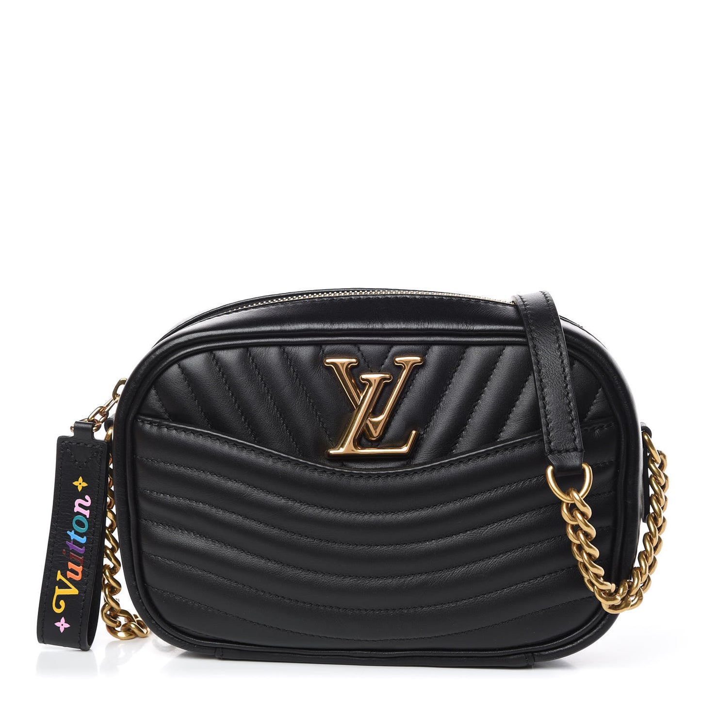 Calfskin New Wave Camera Bag Black