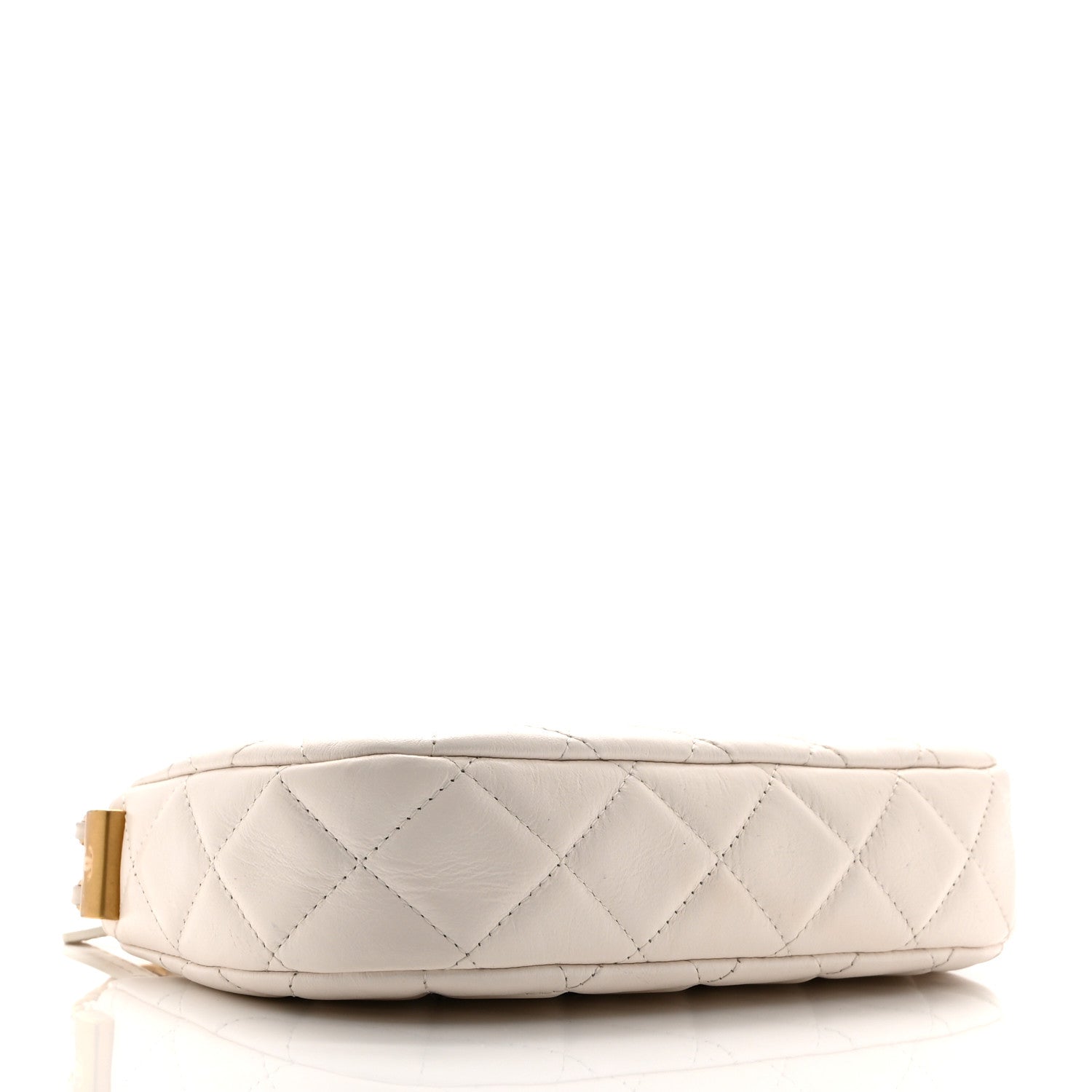 Chanel Aged Calfskin Quilted Small Chanel 19 Hobo White 4 of 10
