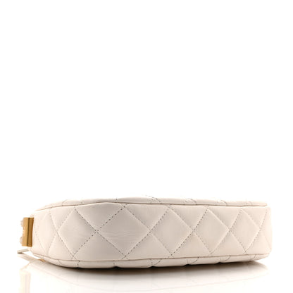 Chanel Aged Calfskin Quilted Small Chanel 19 Hobo White 4 of 10