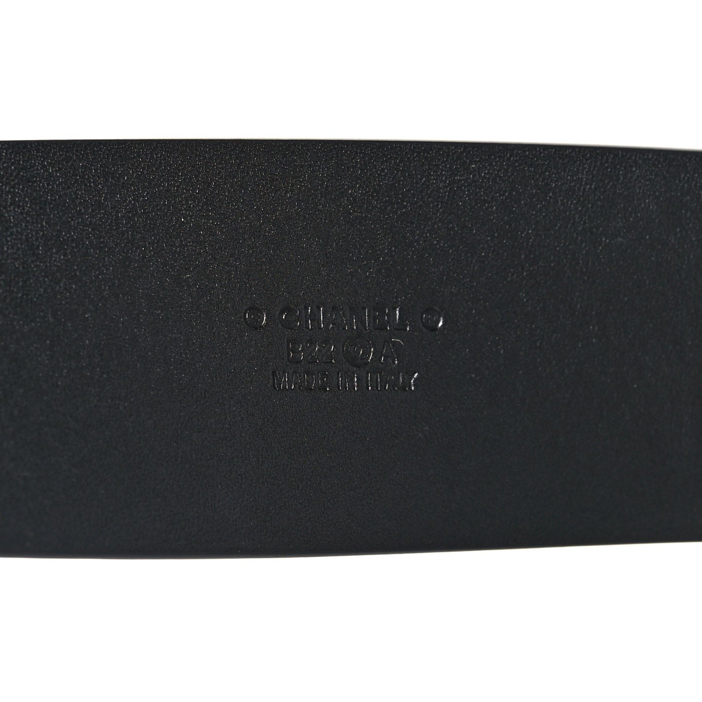 Calfskin CC Chain Belt 90 36 Black