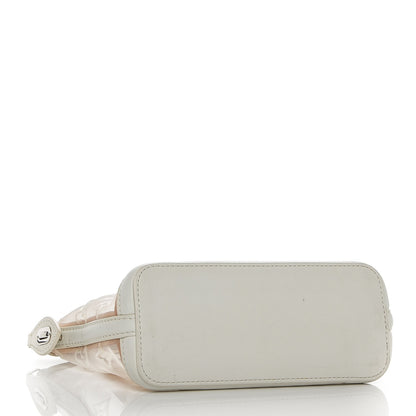 Louis Vuitton Monogram Transparence Transparent Lockit Clutch White 4 of 7