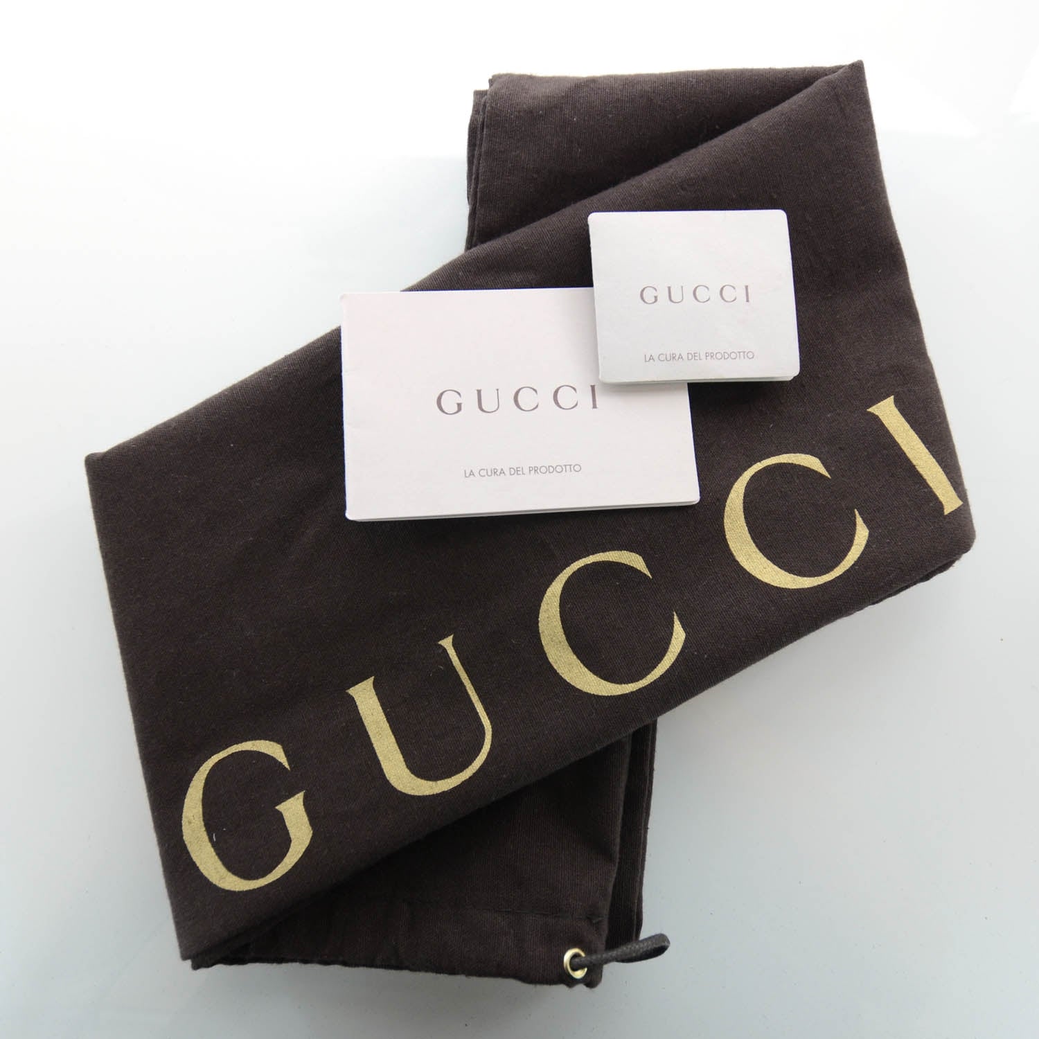Gucci Denim Monogram Tall Tote Dark Brown 8 of 8