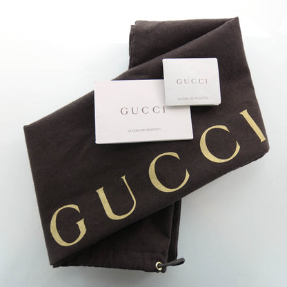 Gucci Denim Monogram Tall Tote Dark Brown 8 of 8