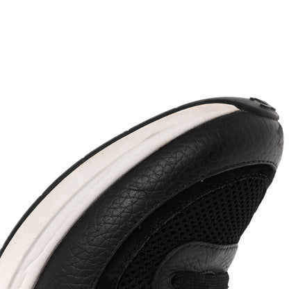 Chanel Calfskin Mesh Lycra Suede Womens Logo Sneakers 37 Black 8 of 11