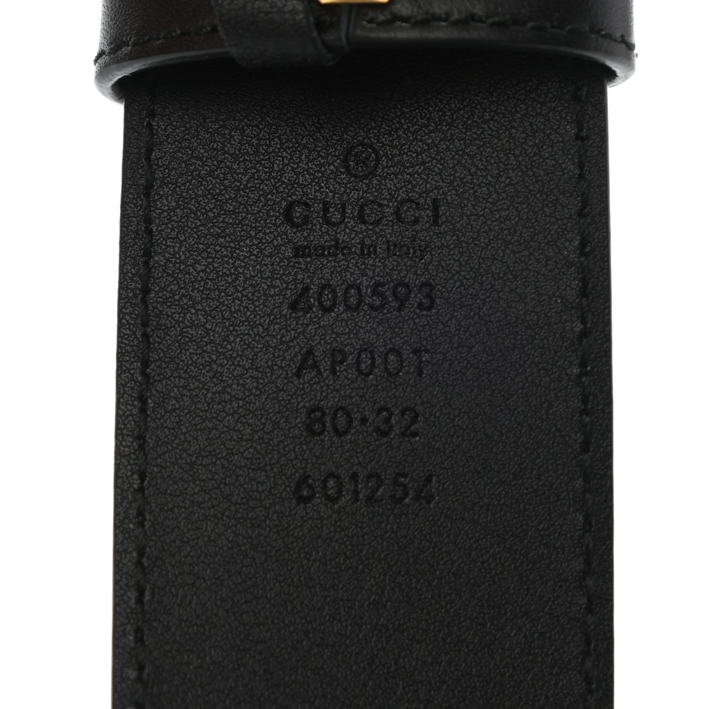 Calfskin Double G 40mm Belt 80 32 Black