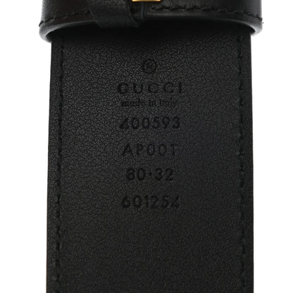 Gucci Calfskin Double G 40mm Belt 80 32 Black 3 of 4