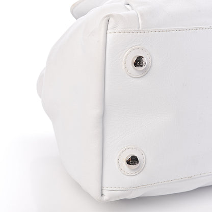 Christian Dior Lambskin Pony Hair Medium Le Trente Tote White 5 of 16