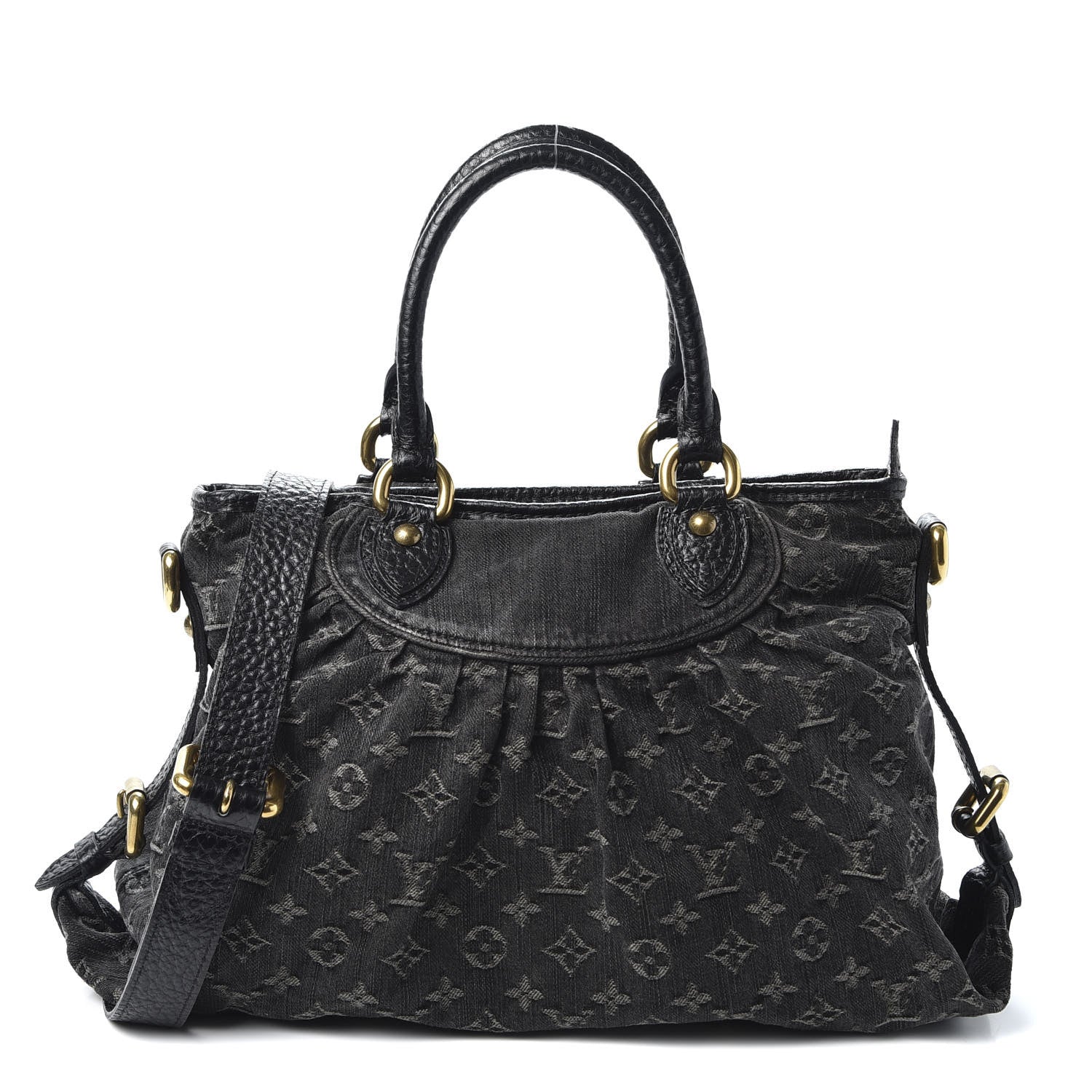 Louis Vuitton Denim Neo Cabby MM Black 1 of 9