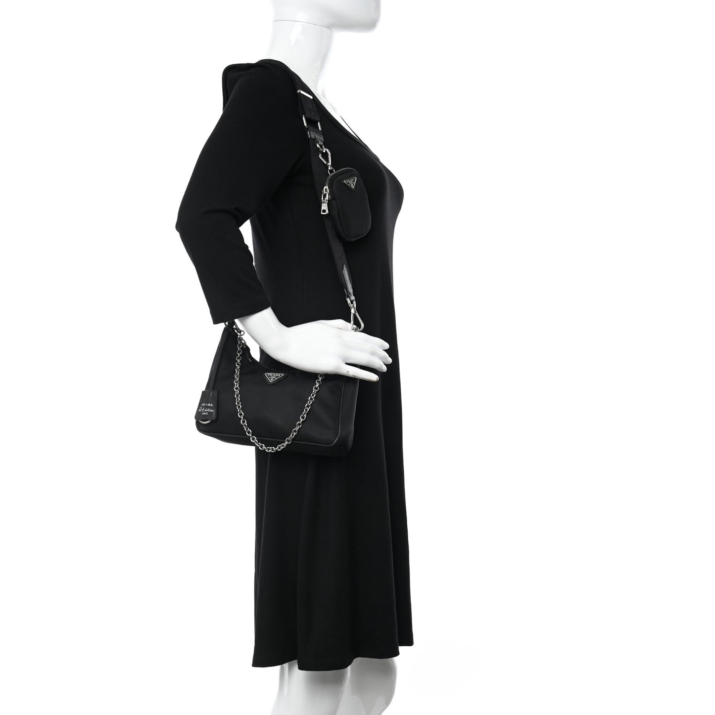 Nylon Re-Edition 2005 Shoulder Bag Black