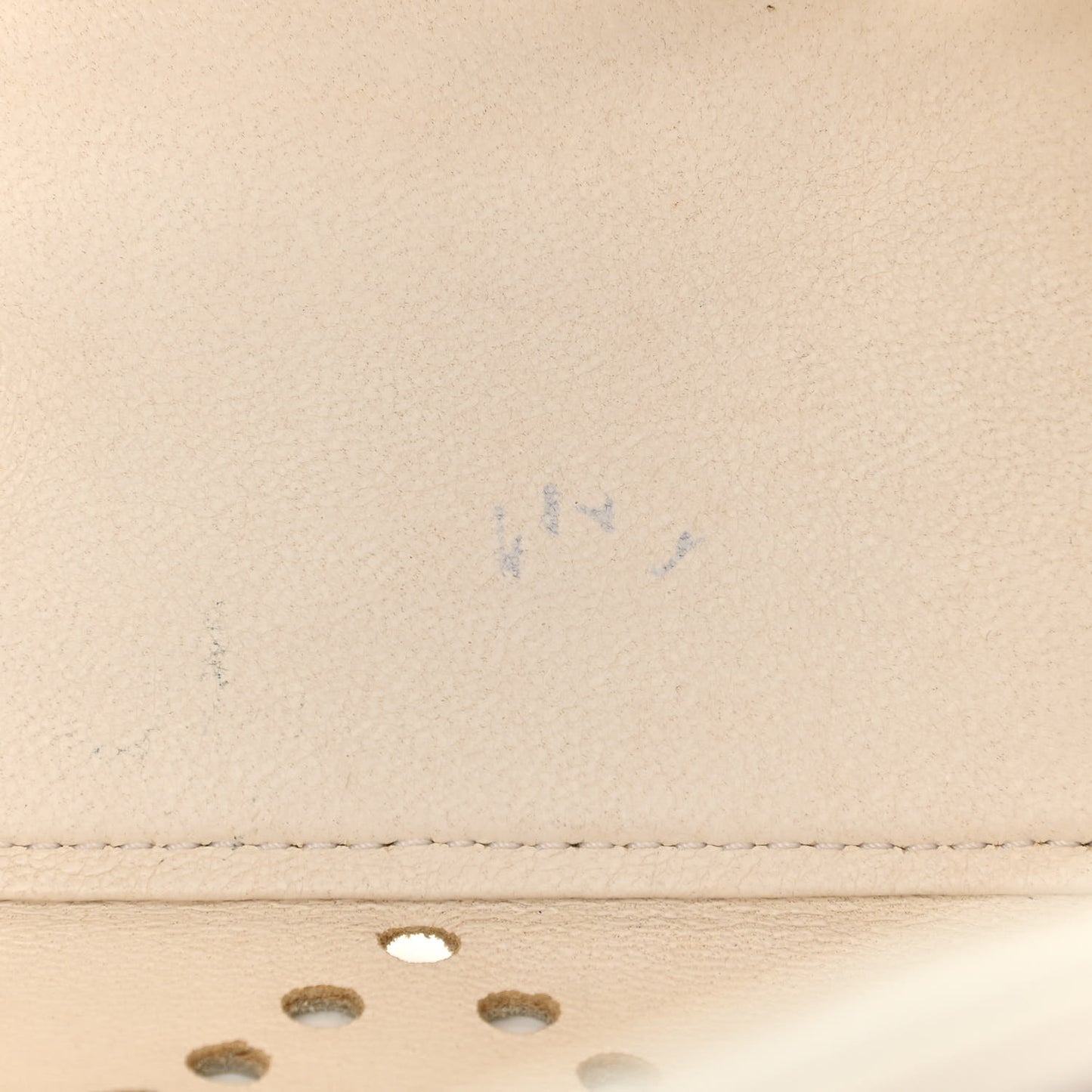 Caviar Perforated Bekko Chain Tote White