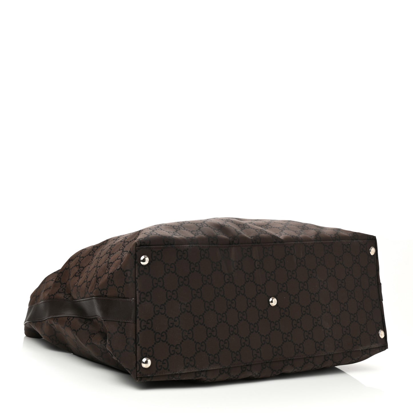 Nylon Monogram Extra Large Hobo Dark Brown