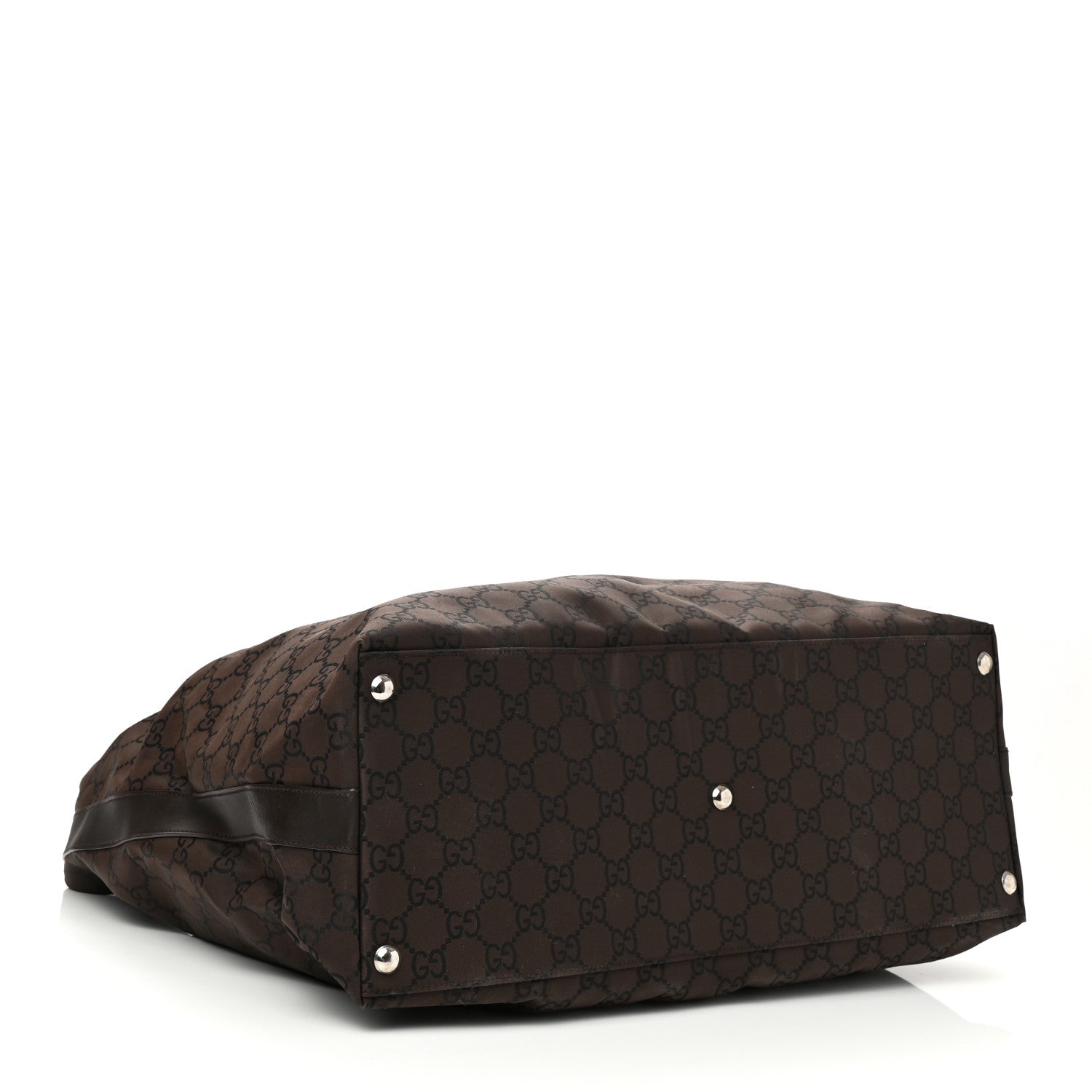 Gucci Nylon Monogram Extra Large Hobo Dark Brown 4 of 12
