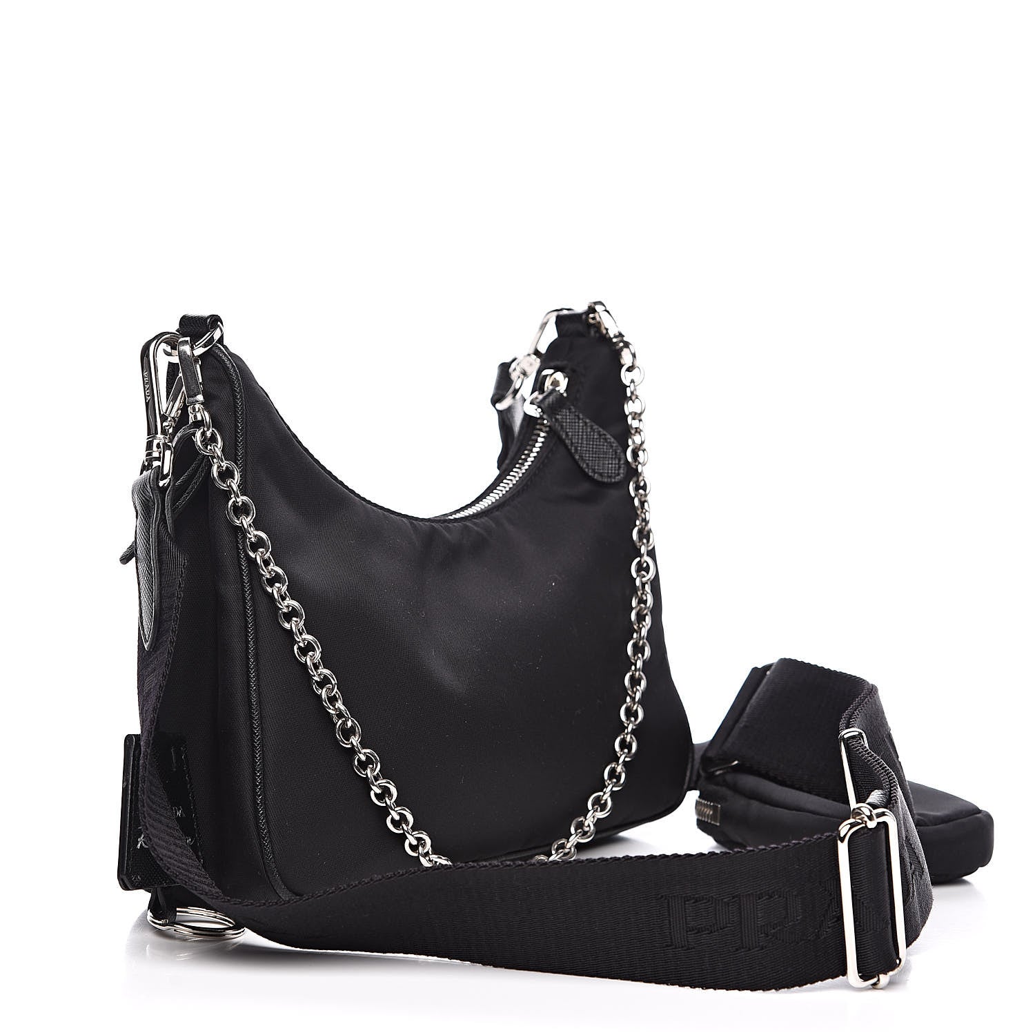 Prada Nylon Re-Edition 2005 Shoulder Bag Black 3 of 10