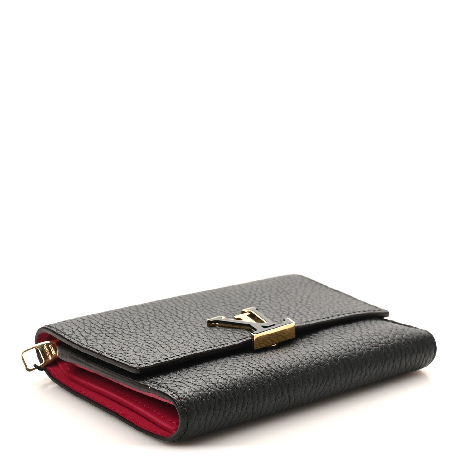 Louis Vuitton Taurillon Capucines Compact Wallet Black 4 of 8
