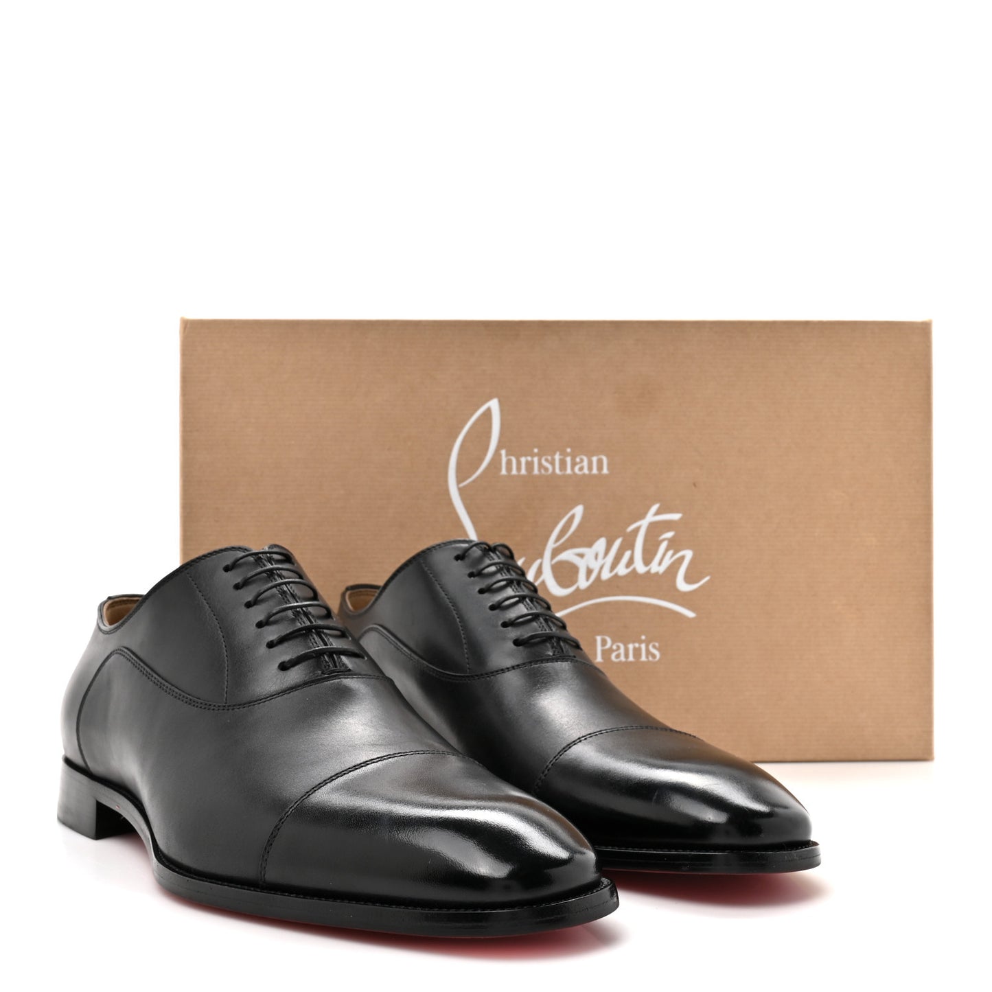Calfskin Mens Greggroy Flat Derby Oxford 41.5 Black