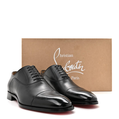 Christian Louboutin Calfskin Mens Greggroy Flat Derby Oxford 41.5 Black 9 of 9