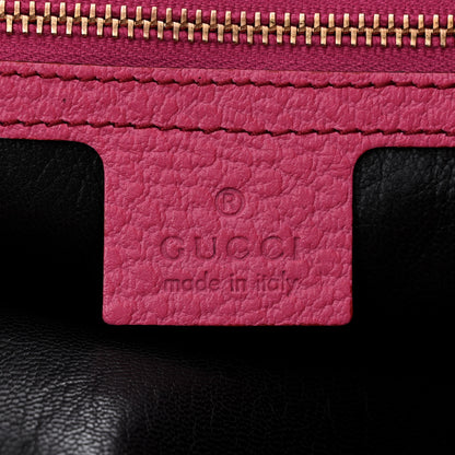Gucci Soft Grained Calfskin Small Jackie O Hobo Pink 6 of 12