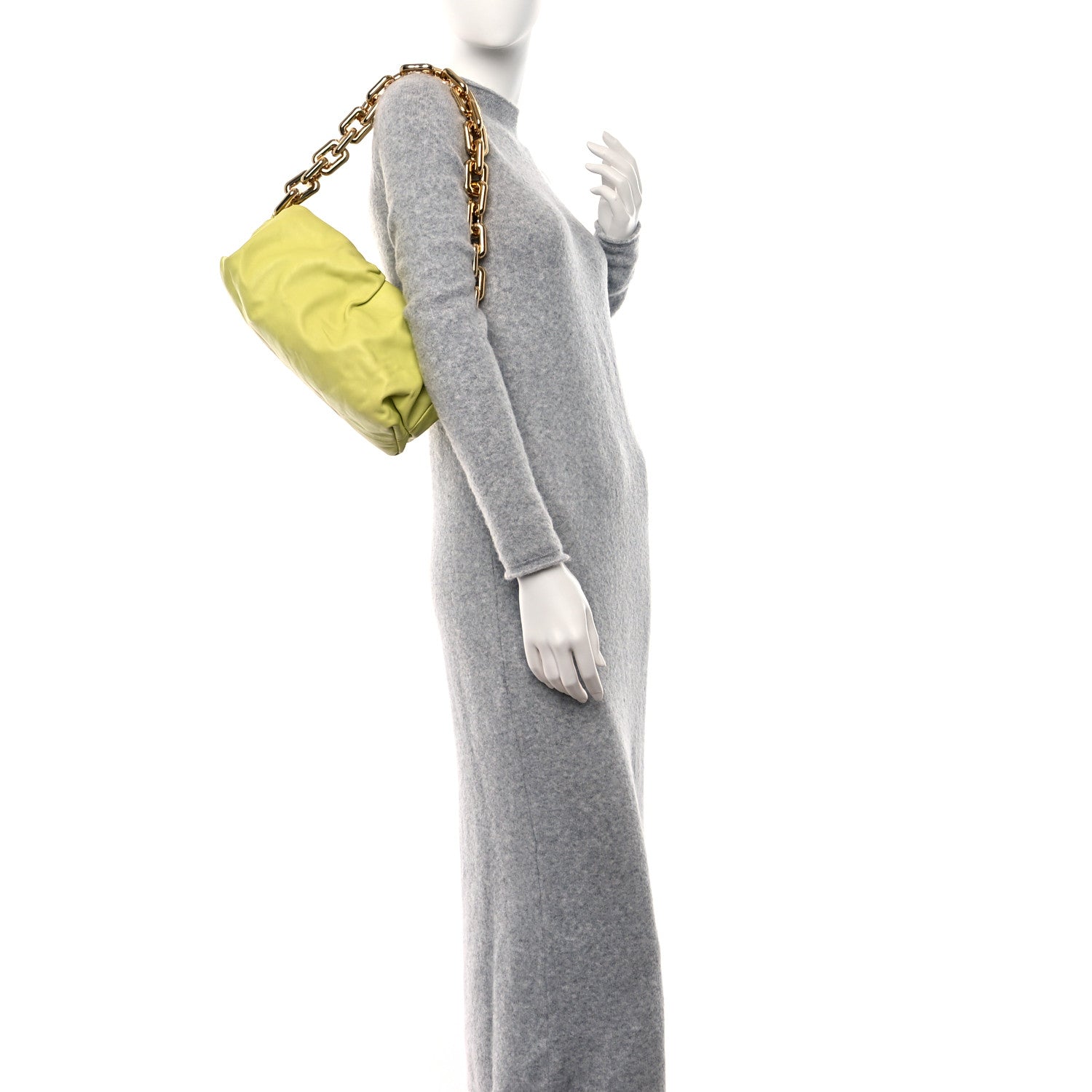 Bottega Veneta Calfskin The Pouch Chain Seagrass 2 of 11